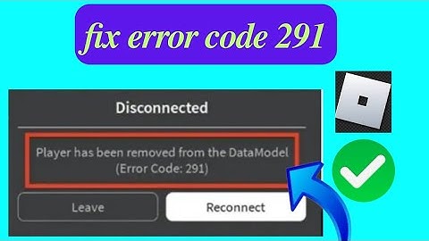 how to fix error code 291 on Roblox.