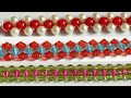 How to Make Door Hanging Toran Patti || Diy Crystal Moti Craft