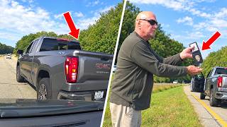 TRUCK DRIVER CAUSES CRASH THEN PULLS OUT A BADGE Update
