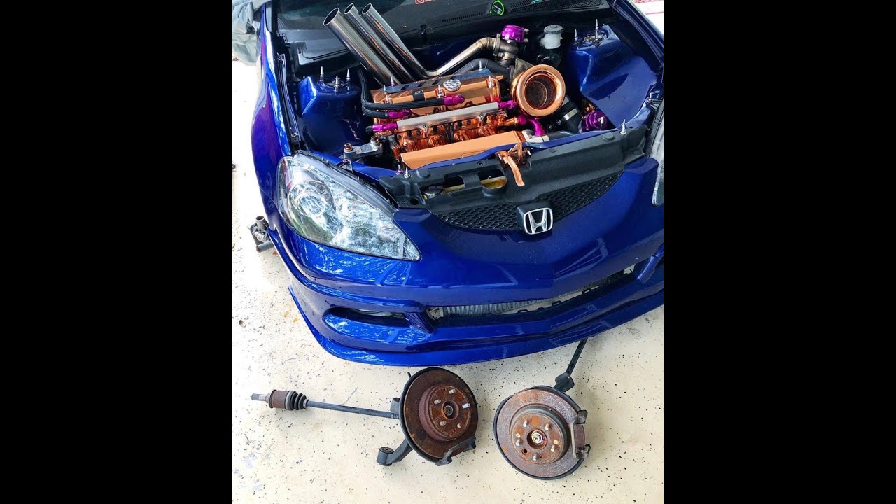 AWD RSX ( Installing rear trailing arm & spindles)