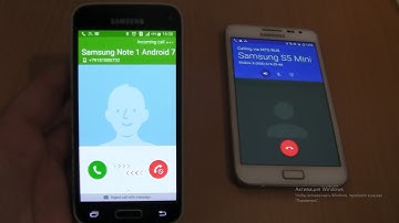 Over the Horizon Incoming call&Outgoing call at the Same Samsung Galaxy S5 mini+Note 1 android 7