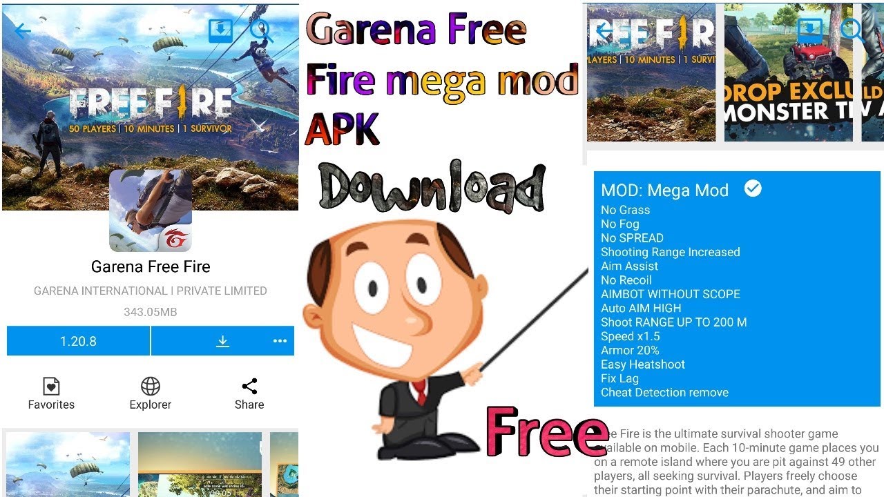 Garena Free Fire mega mod APK download for free ..