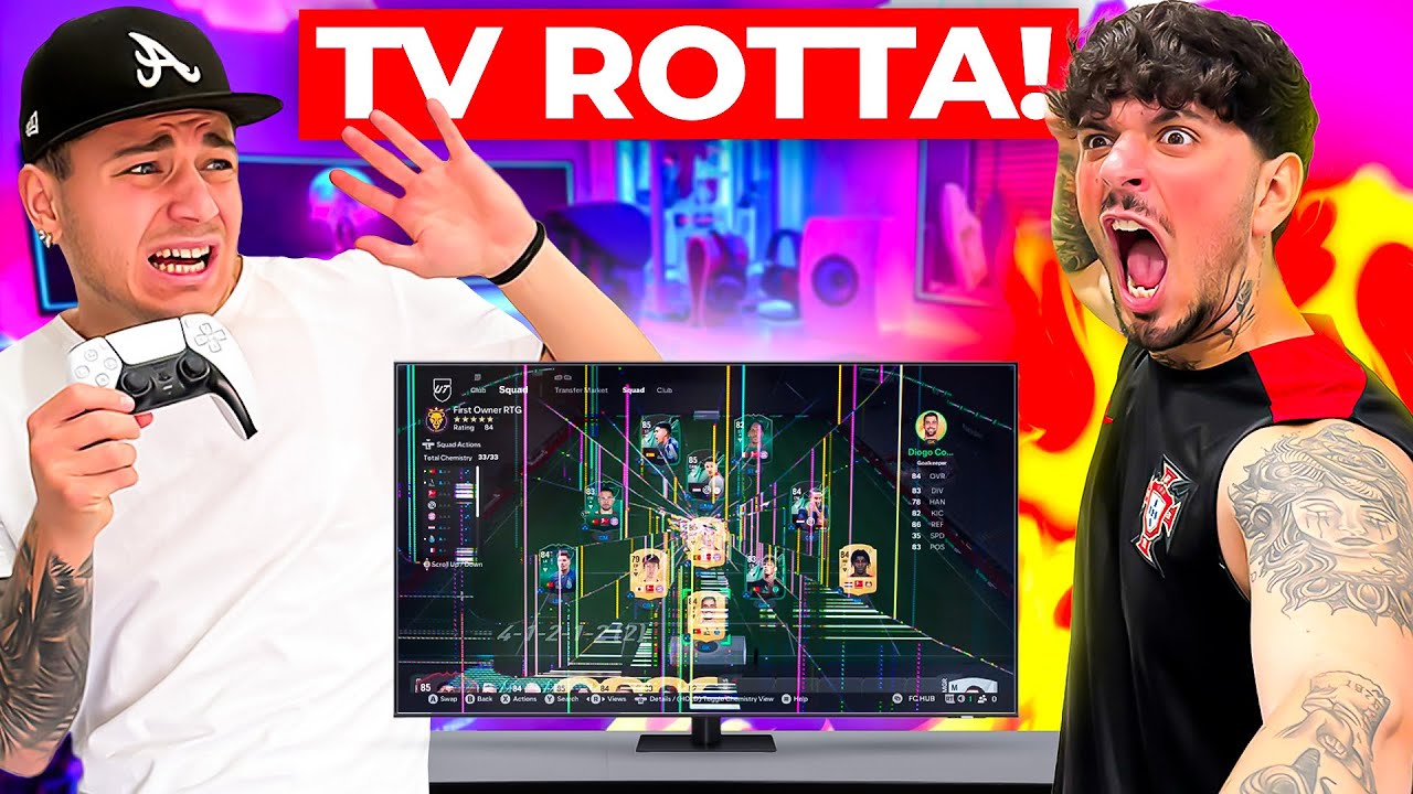 Ho ROTTO😰la TV al mio AMICO mentre giocavo a FC25😱