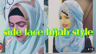 LACE BORDER HIJAB TUTORIAL /2020 #alisha #hijabstyle #hijabtutorial screenshot 3