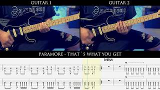 PARAMORE - That´s what you get [GUITAR COVER + TAB]