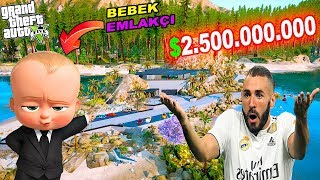 KARIM BENZEMA'YA 2.500.000.000 DOLARA EV SATTIM! - GTA 5 BEBEK EMLAKÇI MODU