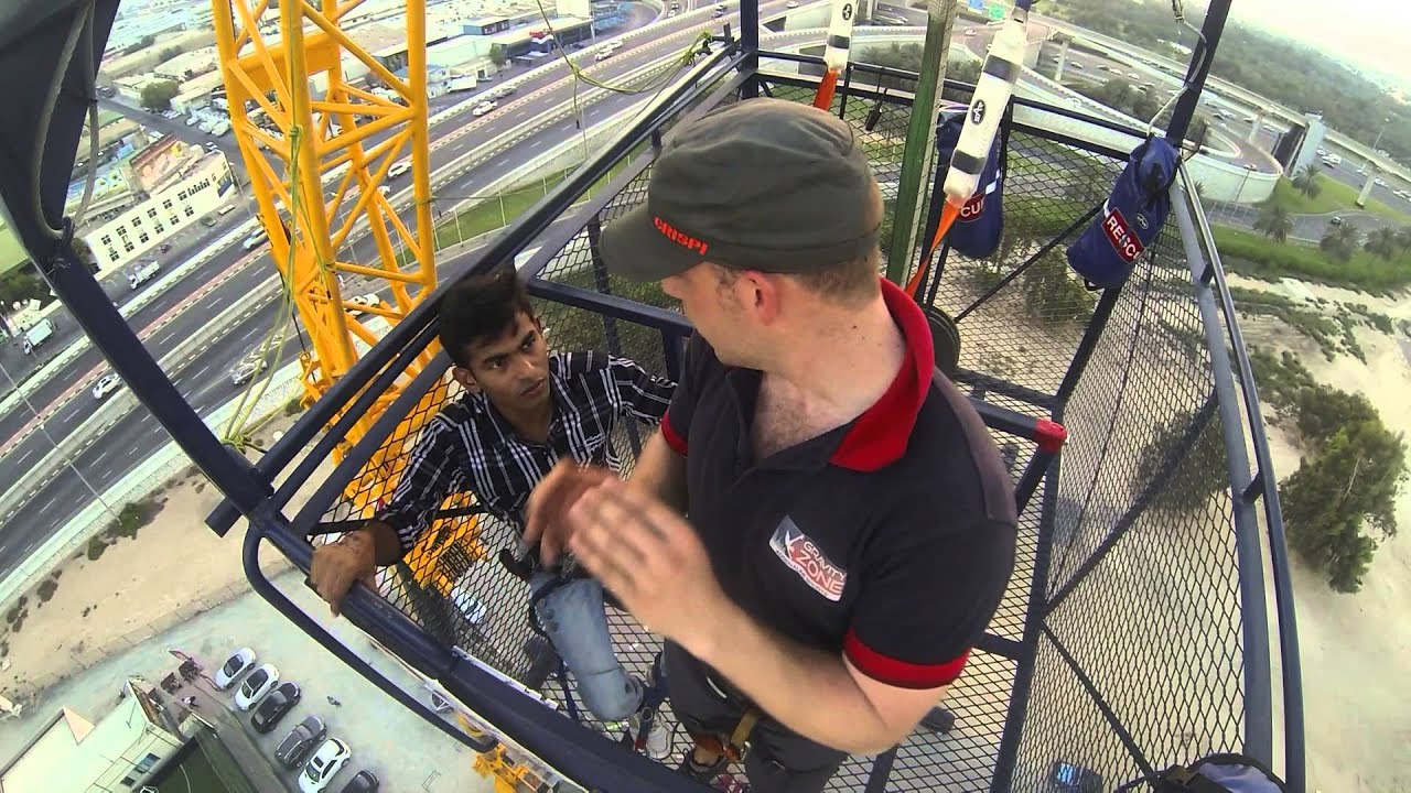 My First Bungee jump in Dubai YouTube