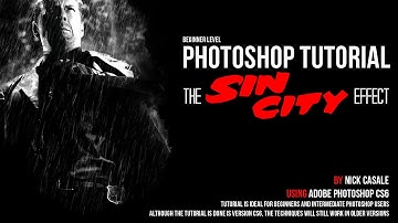 "Sin City Effect" Beginner Adobe Photoshop Tutorial / Part 2