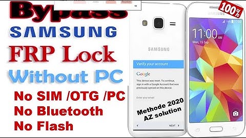 FRP bypass Google account on Samsung galaxy Core prime SM-G 360T / Android 5.1.1/
