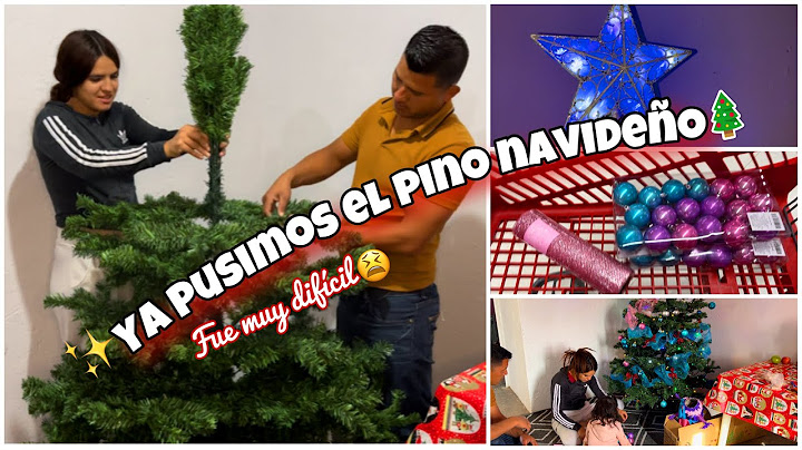 PORFIIIN✨PUSIMOS EL ÁRBOL🎄NAVIDEÑO🎅🏼//batallamos mucho😫/ ya no are videos😷