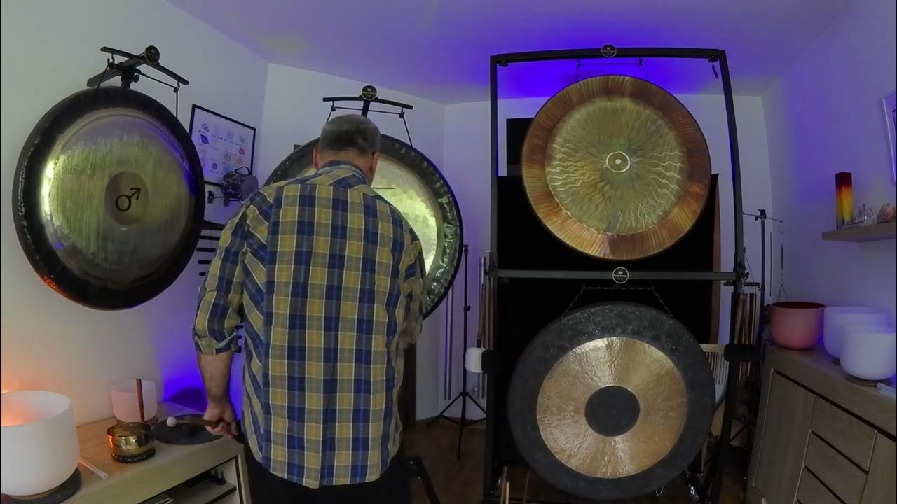 Healing Sound Journey Crystal Bowl OM & Gongs YouTube