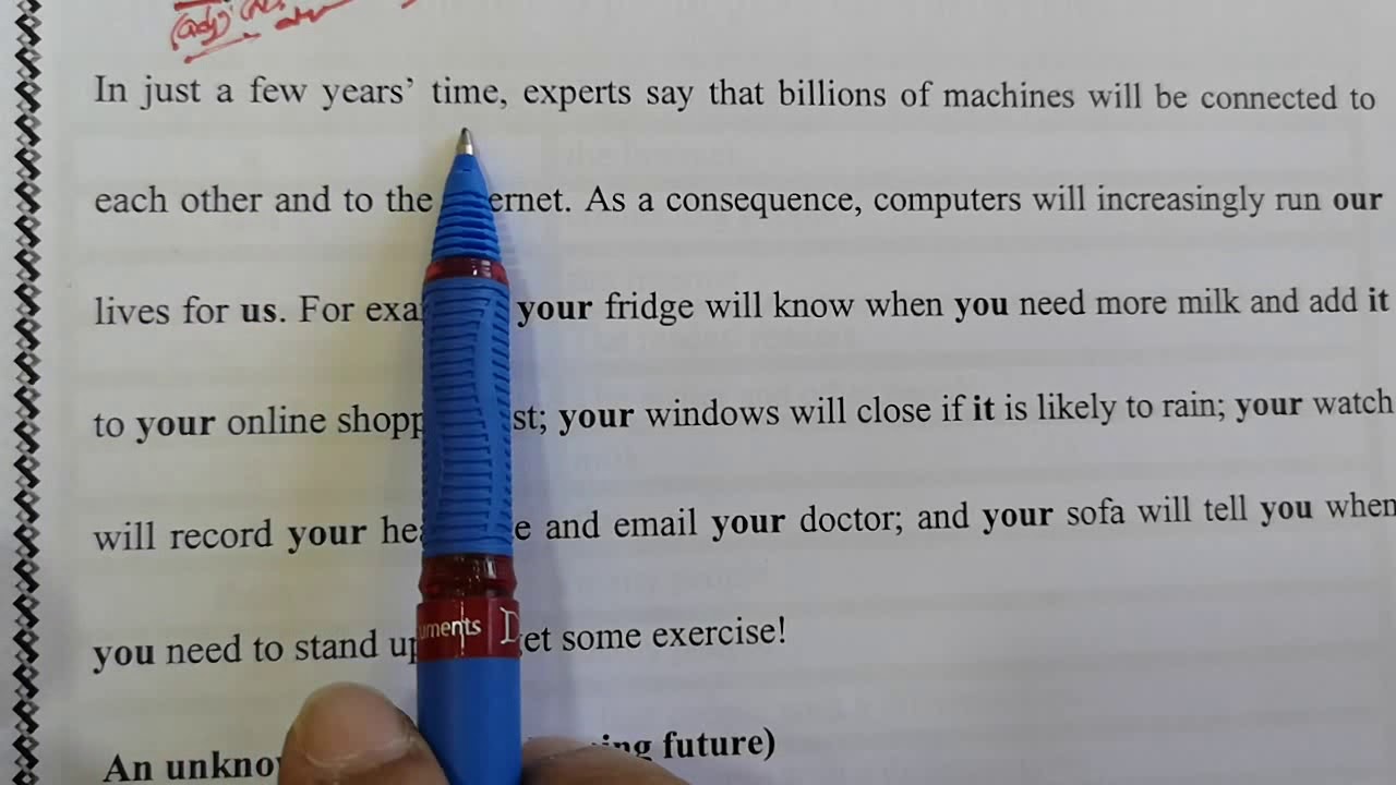 مراجعة  سريعة لقطعة the Internet of things/ خالد الدعجة// الوحدة الاولى