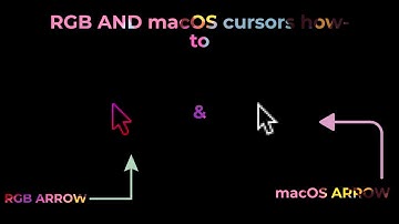 How to get RGB or macOS cursors