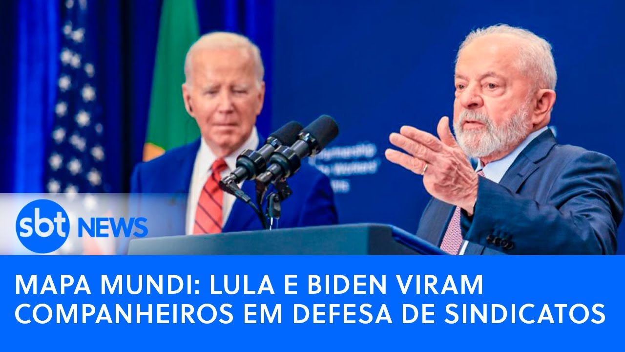 🔴 Ao Vivo: Lula e Biden viram companheiros em defesa de sindicatos