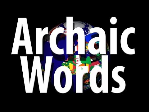 Video: Kas arhaiskajā angļu valodā?