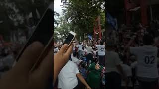 Suasana Kedatangan Prabowo Ke Palembang.