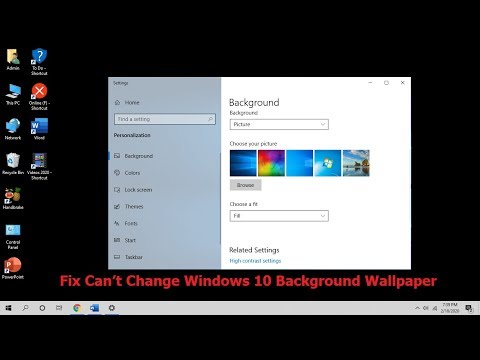 How to Fix Can’t Change Desktop Background in Windows 10