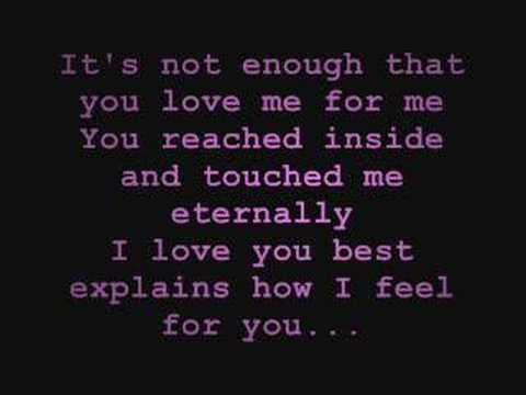 Because of You - Keith Martin [w/ Lyrics]