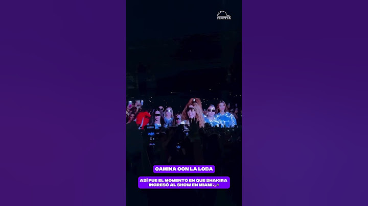 Así fue el momento en que SHAKIRA ingresó al show en MIAMI💫🐺 | #lasmujeresyanolloranworldtour