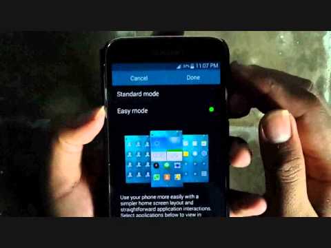 सैमसंग गैलेक्सी S5: आसान मोड को सक्षम या अक्षम कैसे करें (Android फ़ोन)
