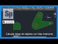 Autocad - Calcular áreas en Autocad y calcular áreas con islas interiores. Tutorial en español HD