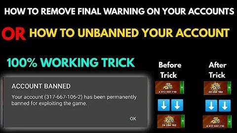 8 ball pool - How To Remove Final Warning ⚠️ In My Account New Update In 8 Ball pool...