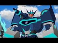 Transformers robots in disguise 2015 Steeljaw and Soundwave scene