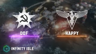 DDF(S) vs Happy(A) - Infinity Isle - Red Alert 3