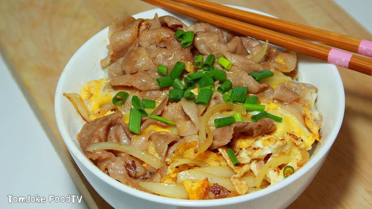 ข้าวหน้าหมูสูตรที่ง่ายที่สุดในสามโลก Pork Rice Bowl | ข้อมูลรายละเอียดมากที่สุดเกี่ยวกับสูตร ข้าว หน้า หมู ญี่ปุ่น