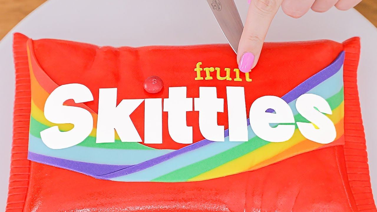 TASTE the RAINBOW 🌈 with this Fun SKITTLES Cake Tutorial - YouTube