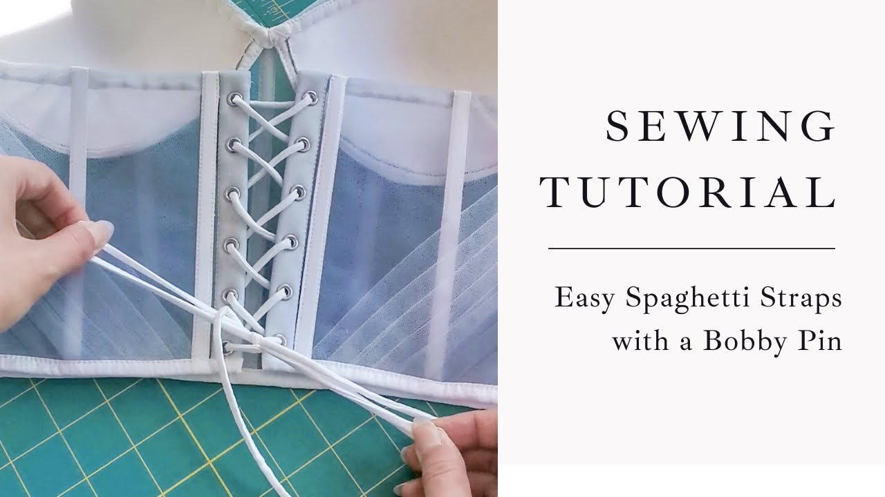How To Make Fine Spaghetti Straps with a Bobby Pin 
