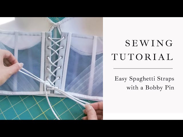 How To Make Fine Spaghetti Straps with a Bobby Pin 