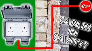 CAN ELECTRICIANS INSTALL CABLES IN A CAVITY WALL?