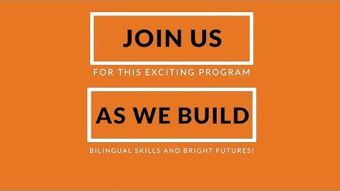 Spanish Dual Immersion Program Announcement