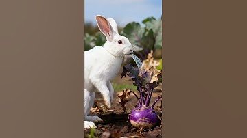 The rabbit saved the turnip plant from drying out by watering it 😭 #ai #tree #save #water