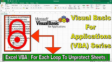 Pro Microsoft Excel VBA Course | For Each Loop | Loop Through Workbooks & Unprotect All | Part 8.7 |