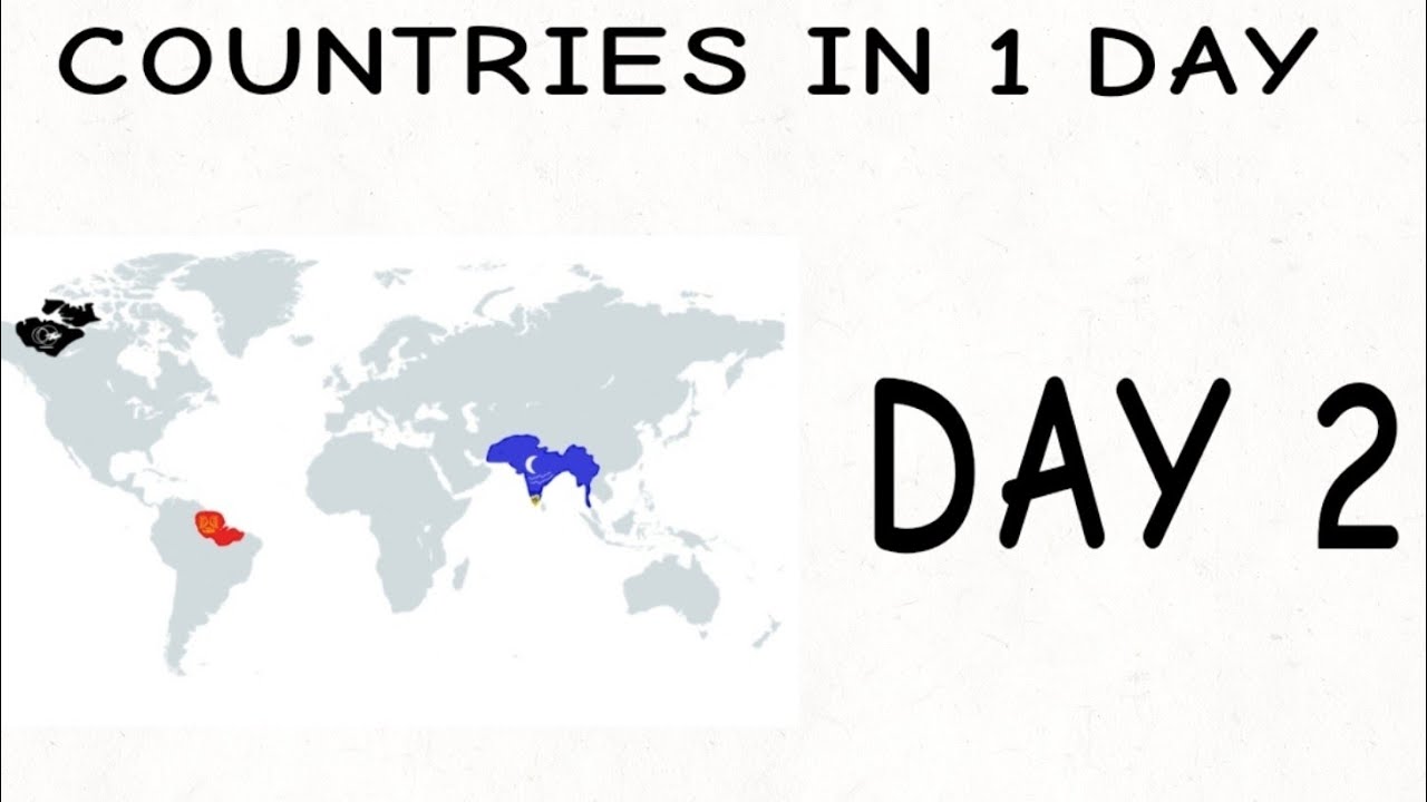 3 countries in 1 day (DAY 2) making random countries - YouTube