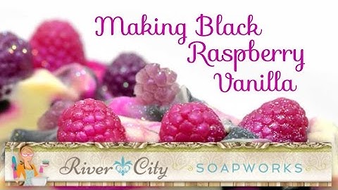 Making Black Raspberry Vanilla Cold Process Soap