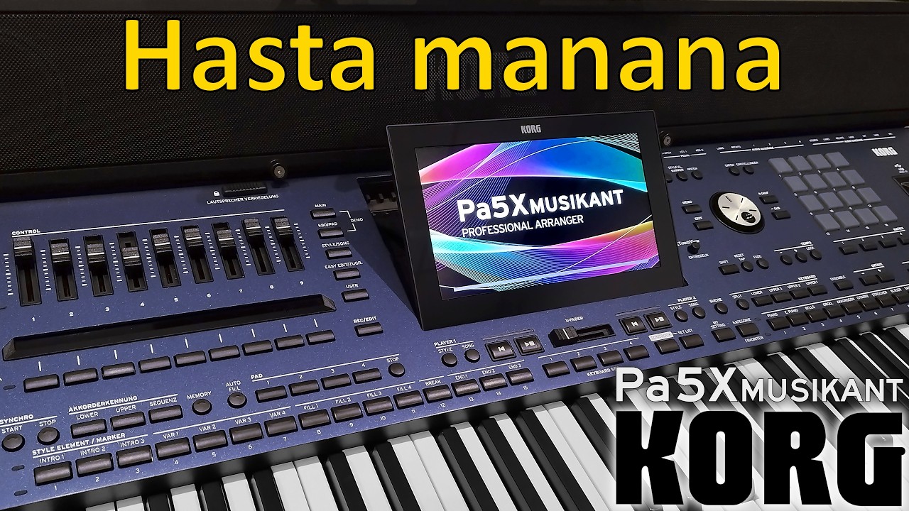KORG Pa5X Musikant - Hasta manana (Anna Jantar/Abba) cover, factory style Orgel Fox 1, Magic Horn