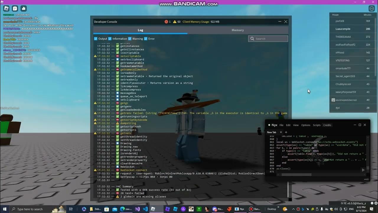 Nyx roblox script executor showcase youtube