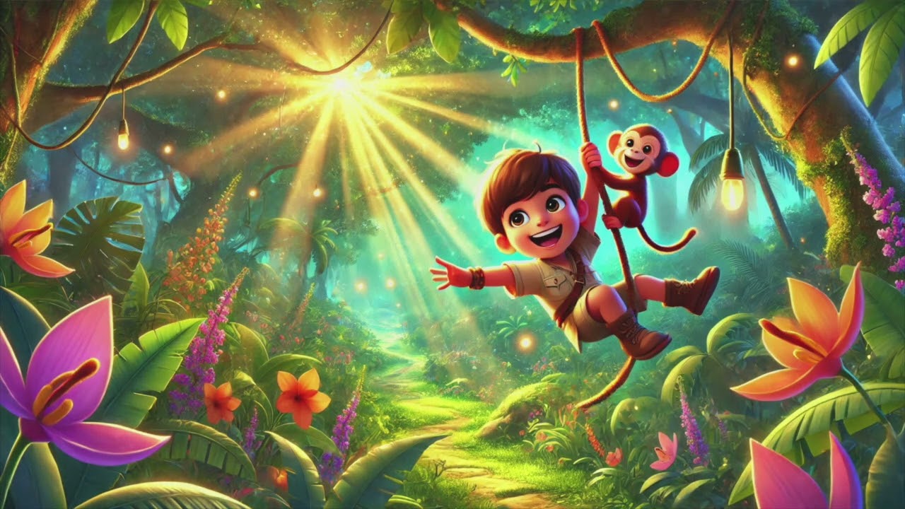 Little David's Jungle Adventure Song 🐒🌳 | Come Along On The Journey & Share Our Love With Christ✝️