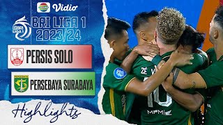 Highlights - Persis Solo VS Persebaya Surabaya | BRI Liga 1