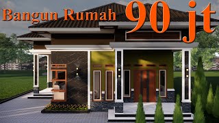 Punya Dana 90jt?...  🏡 Desain Rumah Minimalis 7x12 Meter 3 Kamar Tidur