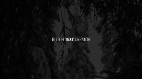 After Effects Template - Glitch Text Creator