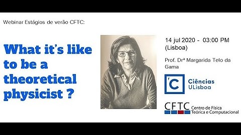 What it’s like to be a theoretical physicist ? (Margarida Telo da Gama)