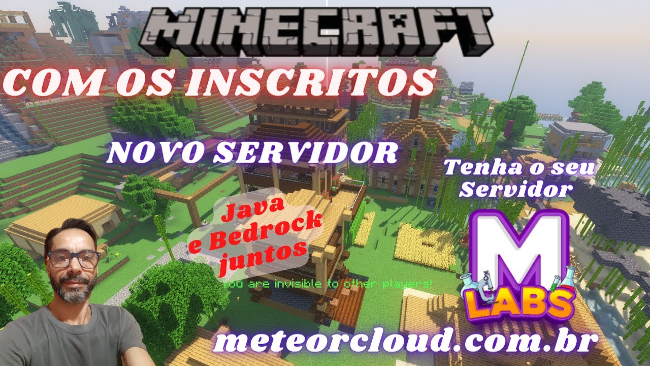 🔴🎮🔴 MINECRAFT JOGANDO COM INSCRITOS JAVA E BEDROCK JUNTOS