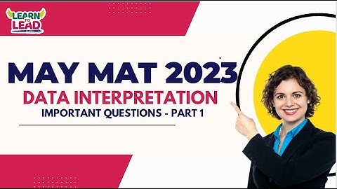 MAT 2023 | Data Interpretation(Analysis) | Important Questions | Part 1 #mat2023 #mba2023