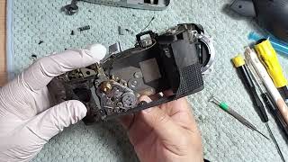 オリンパス Olympus pen F 分解後シャッター確認 - YouTube
