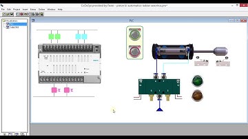CONTROL POR PLC DE CILINDRO FORMA AUTOMATICA POR SENSORES LADDER CODESYSV2 3 Y HMI