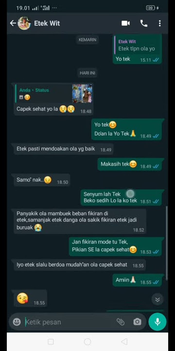 Chat wa sedih